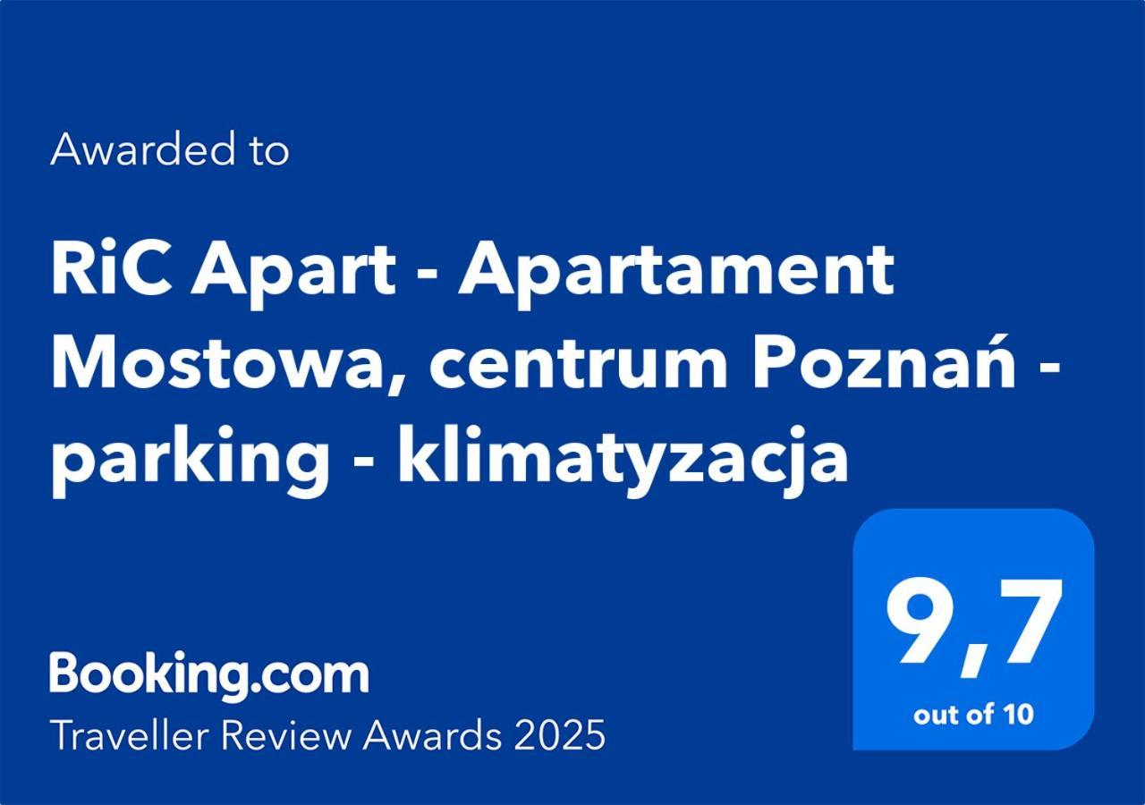 Ric Apart - Apartament Mostowa, Centrum Poznan - Parking - Klimatyzacja Exterior photo